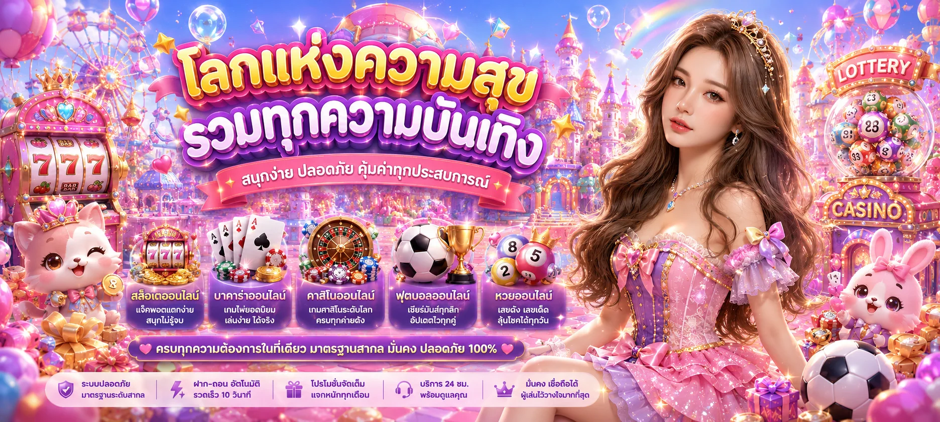 สล็อตออนไลน์และคาสิโนสดบน MUTELU88 เล่นได้ทุกค่าย
